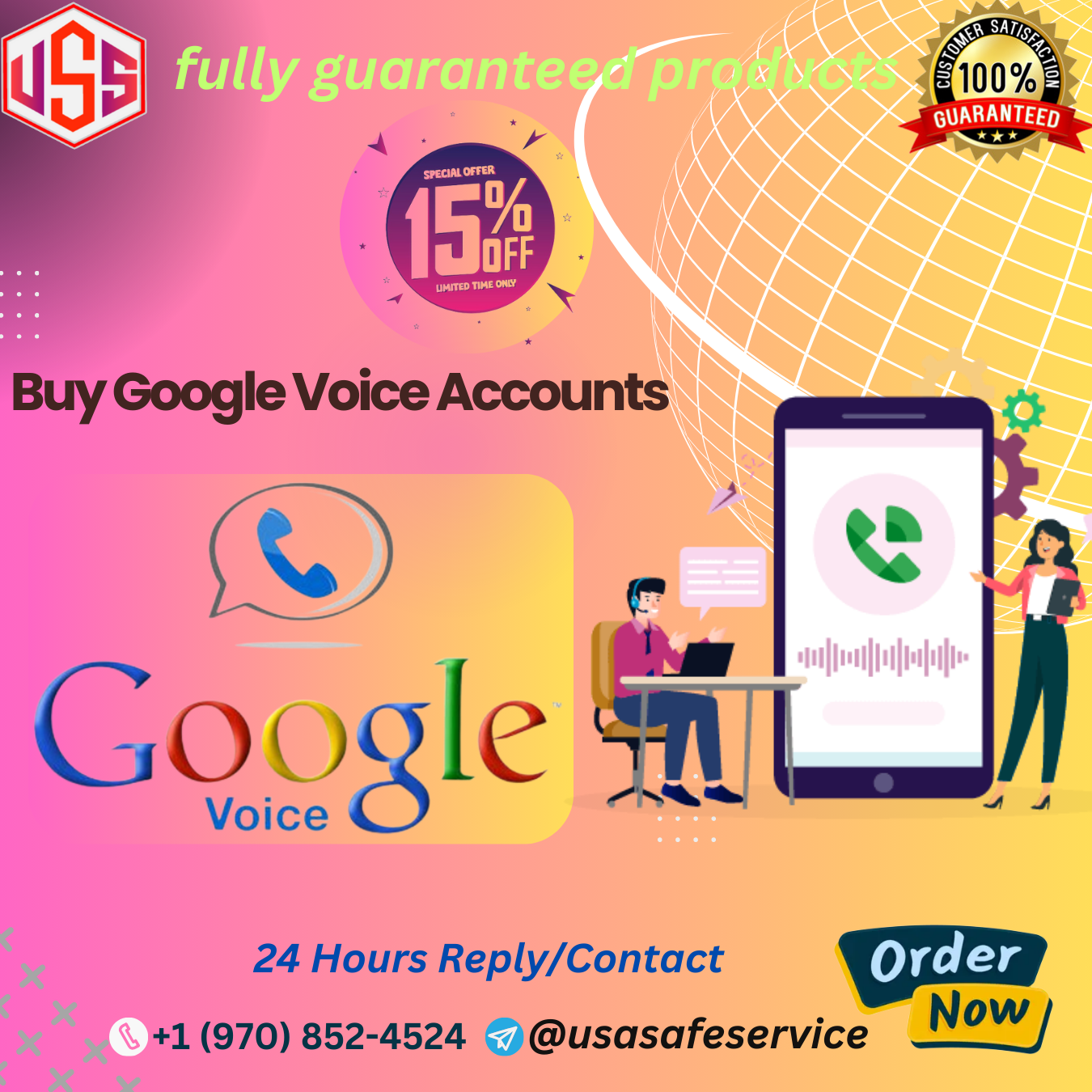 Buy Google Voice Accounts - 100% Trust & Safe.