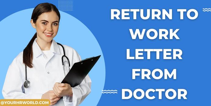 Return to Work Letter from Doctor Template