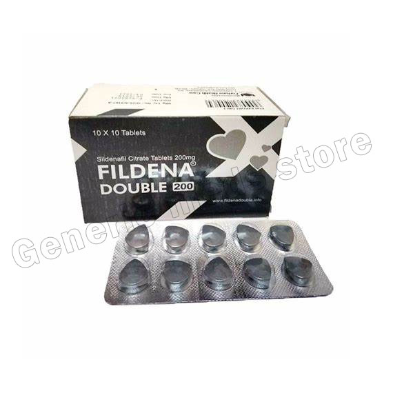 Fildena Double 200 Mg (Sildenafil) Black Viagra Pills