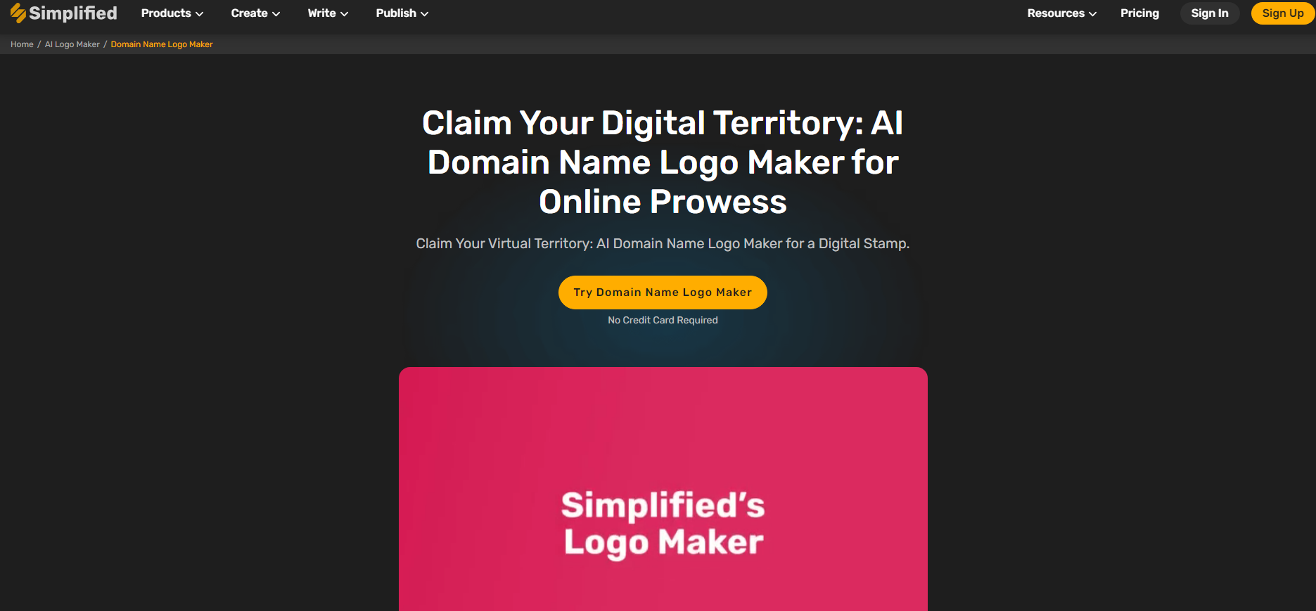 AI Domain Name Logo Maker Cover Image