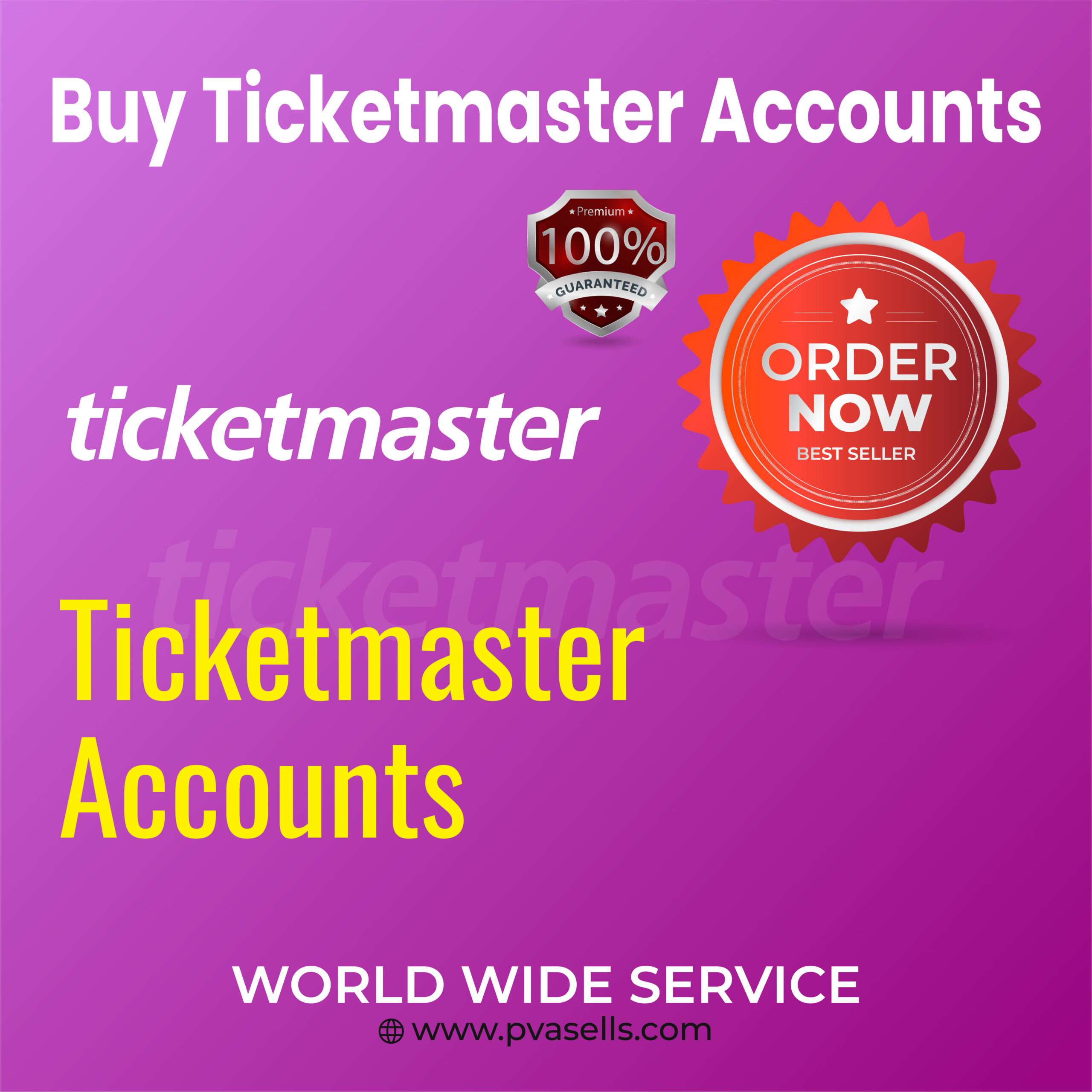Buy Ticketmaster Accounts - 100% KYC Verified Accounts...