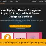 AI Game Design Company Logo Maker Profile Picture