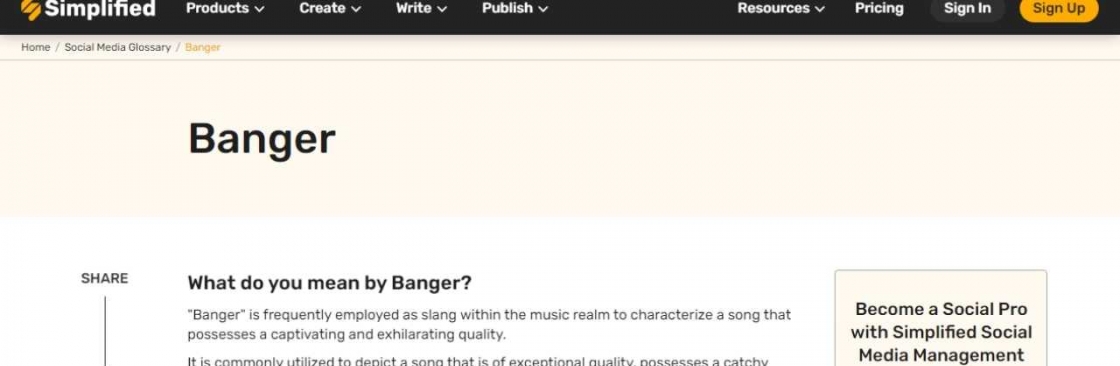 banger meaning Cover Image