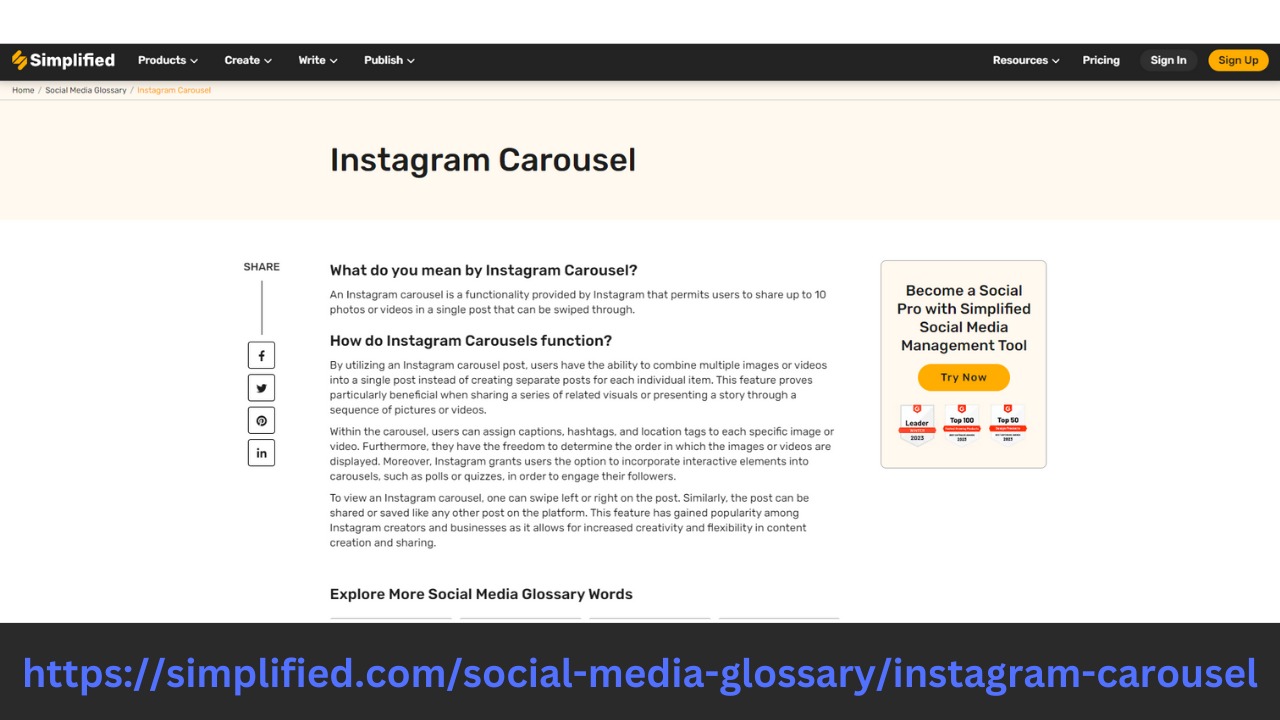 carousel meaning instagram Cover Image