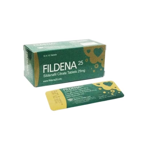 Buy Fildena 25  Sildenafil Tablets Online | Uses, Reviews