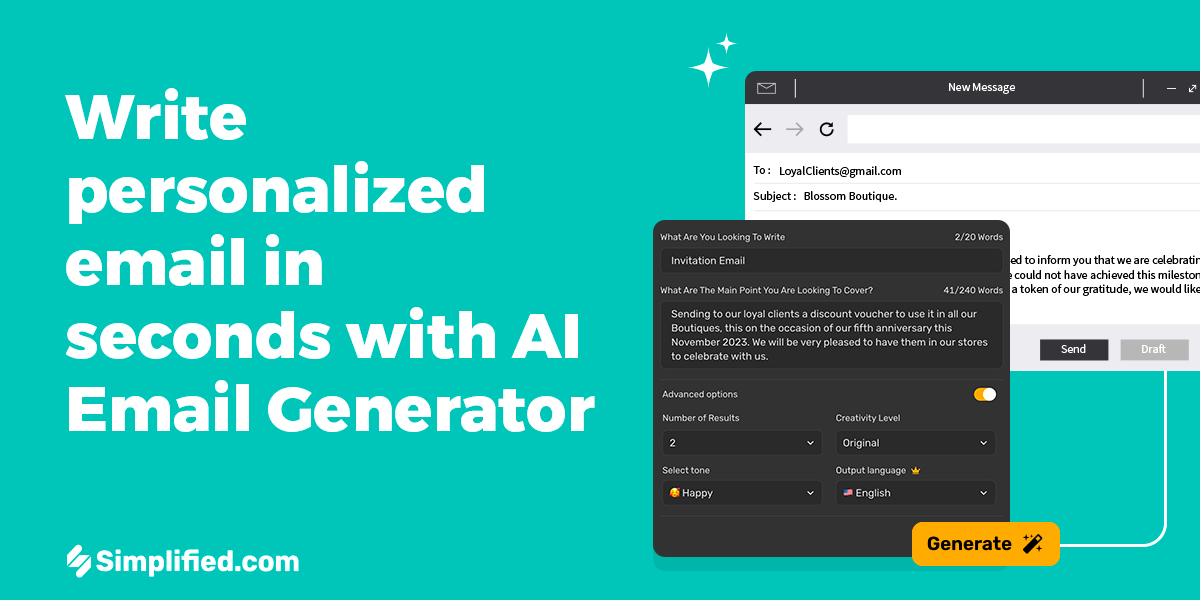 Free AI Email Generator- Create Professional Emails in Seconds