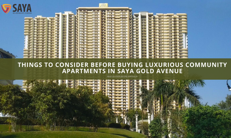 Things To Consider Before Buying Luxurious Community Apartments in Saya Gold Avenue - Articles Webhunk