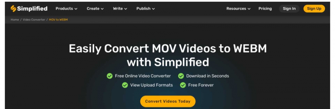convert mov webm Cover Image