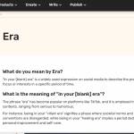 era meaning slang Profile Picture