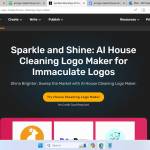 AI House Cleaning Logo Maker Profile Picture