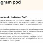 what are instagram pods Profile Picture