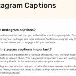 importance of captions on instagram Profile Picture