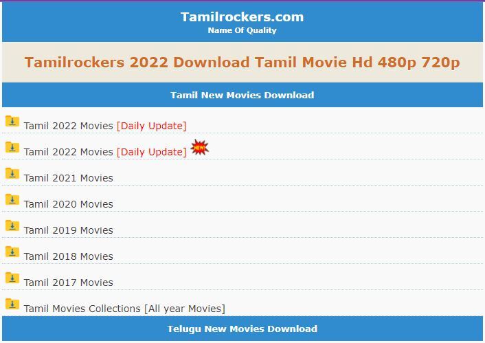 Tamilrockers 2022 Download Tamil Movie Hd 480p 720p