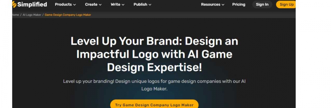 AI Game Design Company Logo Maker Cover Image