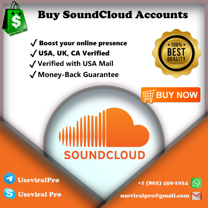Buy SoundCloud Accounts - Full USA, UK, CA And UA Verified
