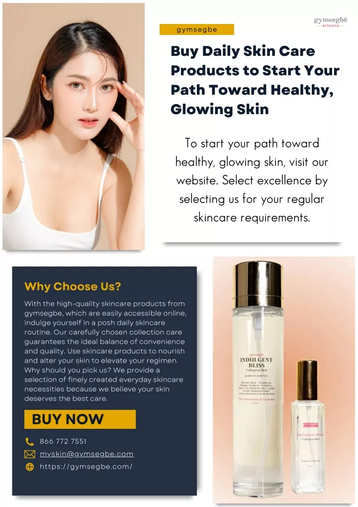 PPT - Buy Daily Skin Care Products to Start Your Path Toward Healthy, Glowing Skin PowerPoint Presentation - ID:12845721