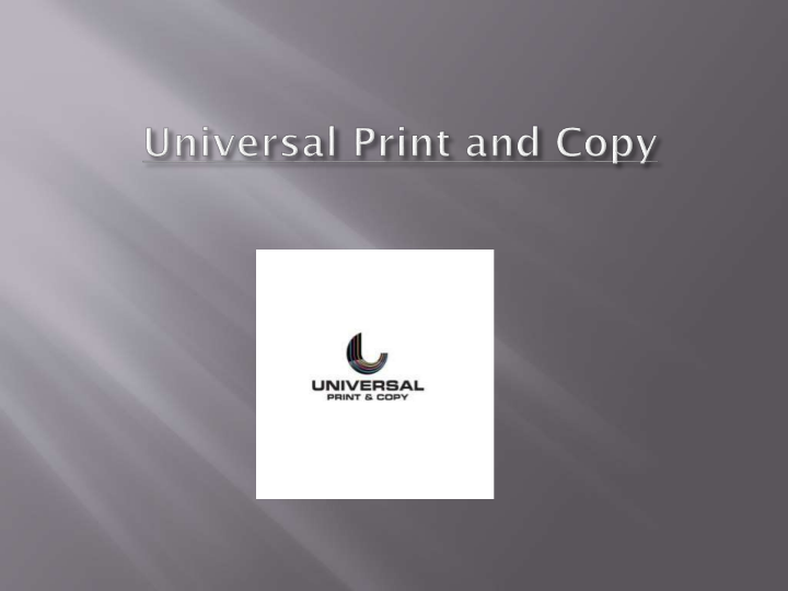 Universal Print and Copy