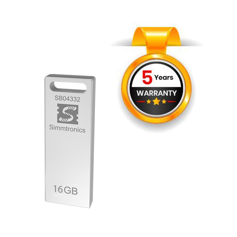 16GB USB DRIVE 2.0 WITH METAL BODY - Simmtronics