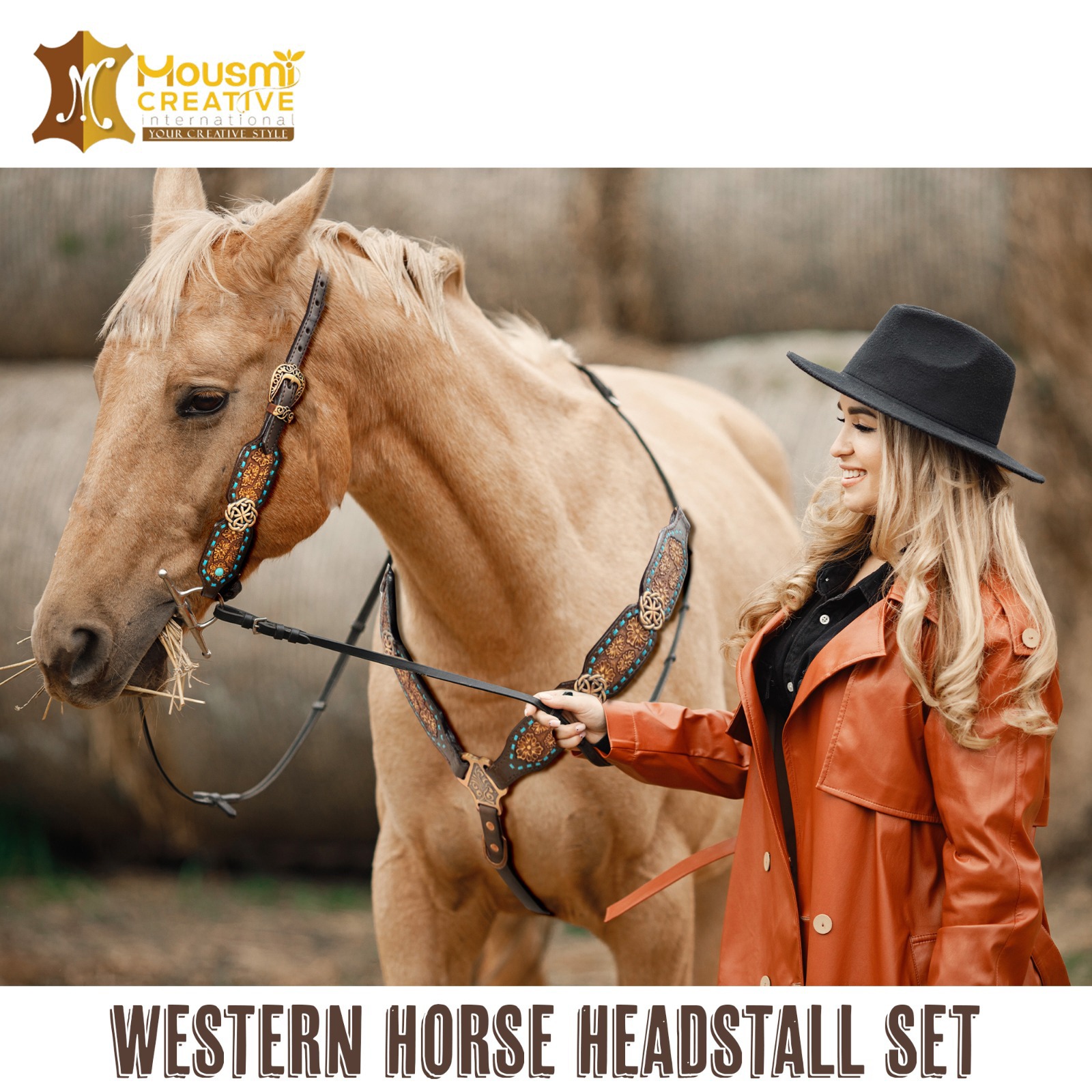 leather headstall set