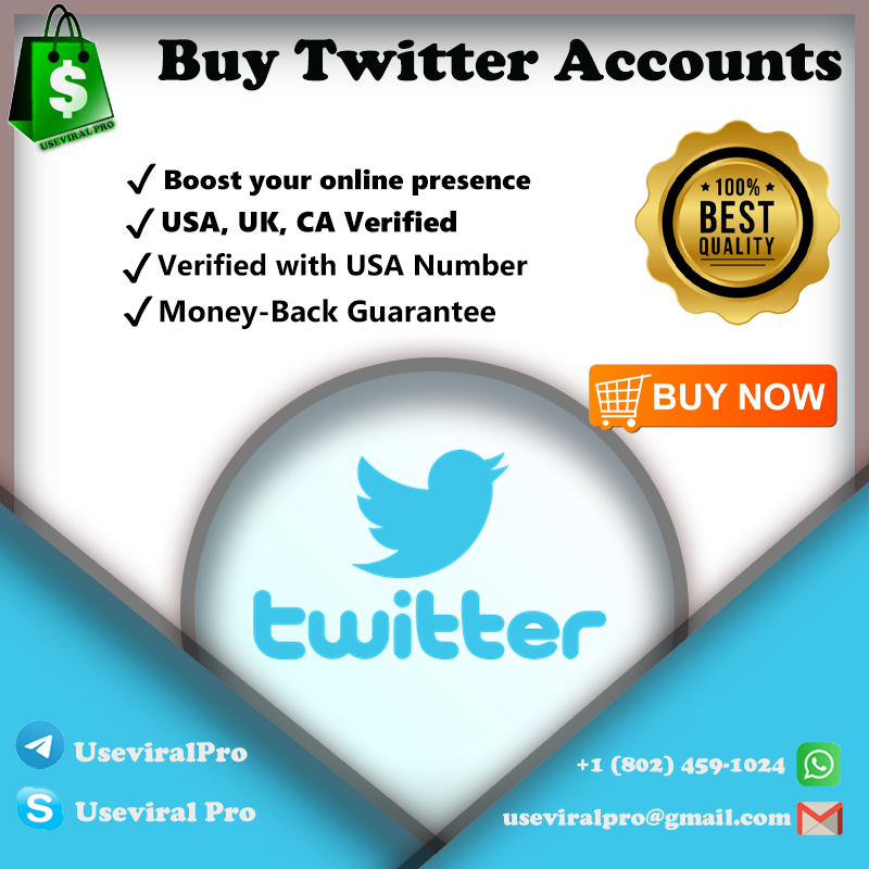 Buy Twitter Accounts - Full USA, UK, CA, ID Verified Account