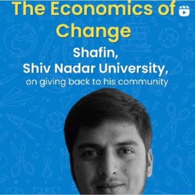 Shafin’s Journey from Kashmir to Economic Advocacy | by ShivNadar Foundation | Feb, 2024 | Medium