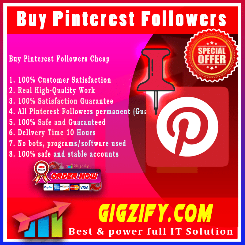 Buy Pinterest Followers - gigzify