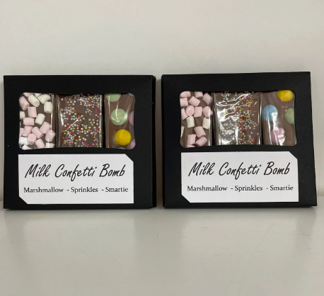Milk Confetti Chocolate Bomb Collection - ChocTilly - Handmade Chocolate - Medium