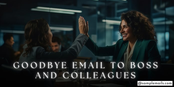 Goodbye Email to Boss and Colleagues Format and Template