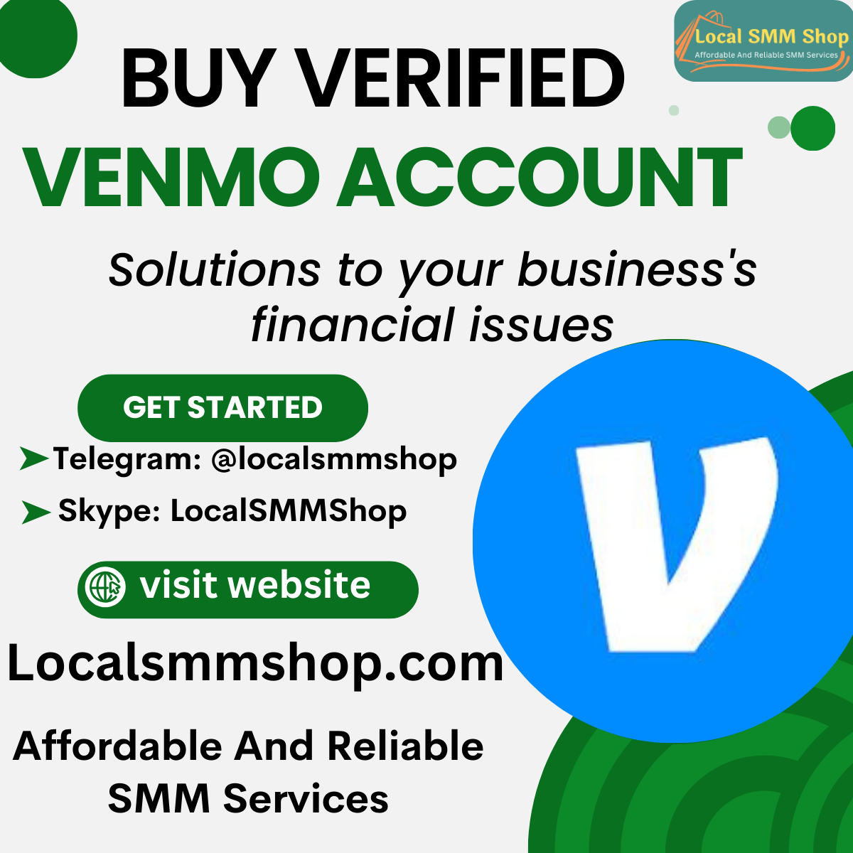 Buy Verified Venmo Account From 100% Trusted Site LOCALSMMSHOP