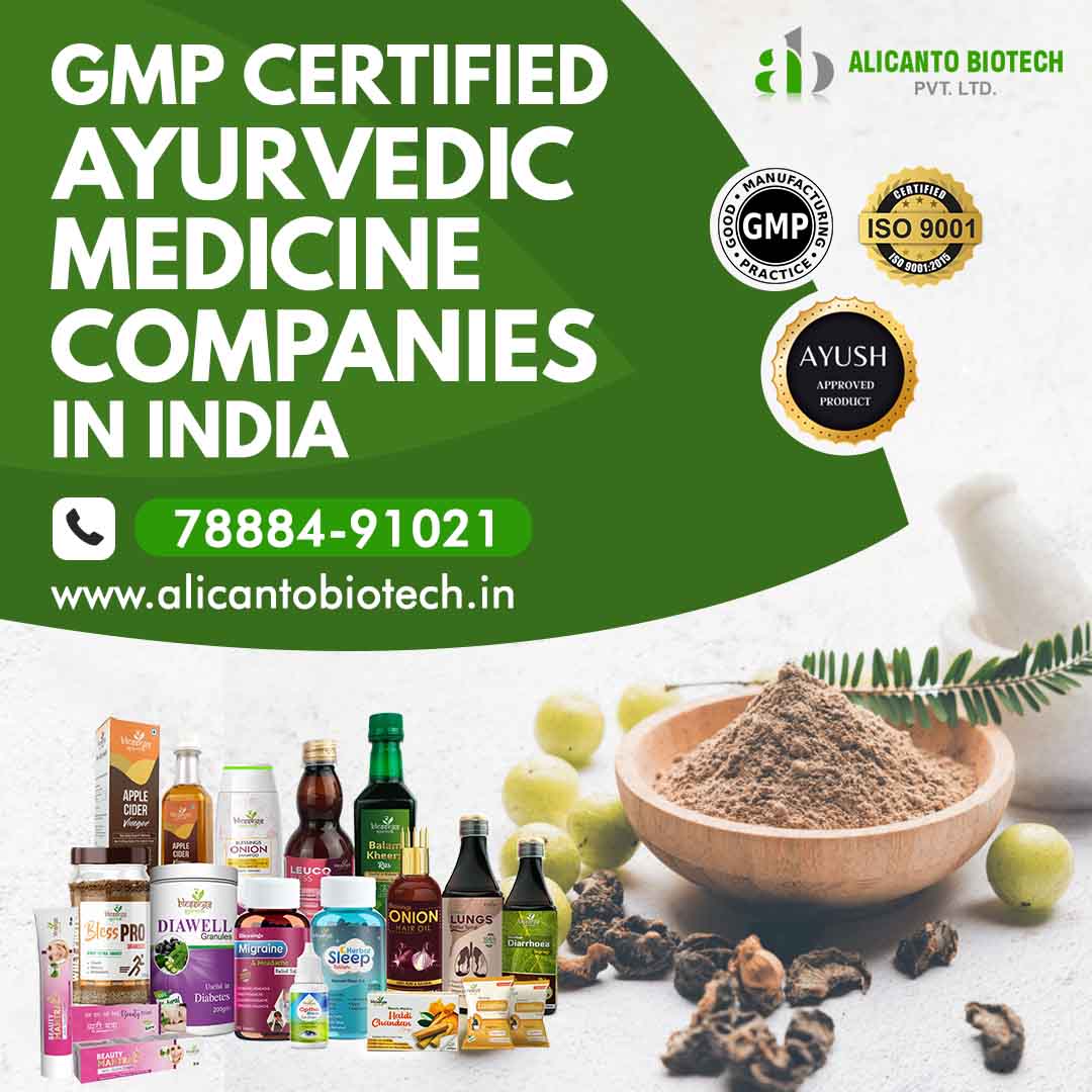 GMP Certified Ayurvedic Medicine Companies in India - Alicanto Biotech