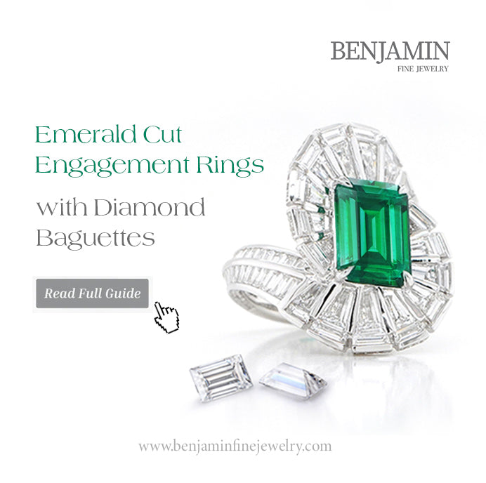 Emerald Cut Engagement Rings with Baguettes: Timeless Elegance