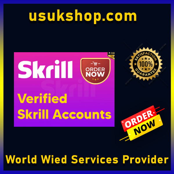 Buy Verified Skrill Account - usukshop.com 100% Authentic & Fast Delivery