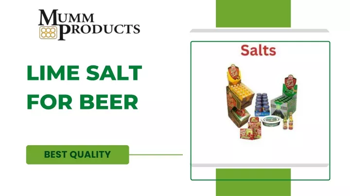 PPT - Different Lime beer Salts for best Wine Experience PowerPoint Presentation - ID:13033677