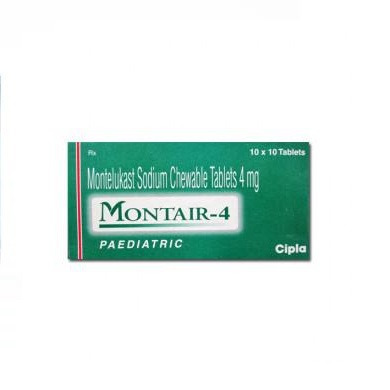 Montair Chewable Tablets 4mg| Best Price | Uses| Doses