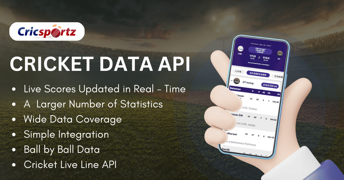 Best Cricket API | Reliable and Fast Cricket Data Feed, Score, Stats & Fixtures - Cricsportz