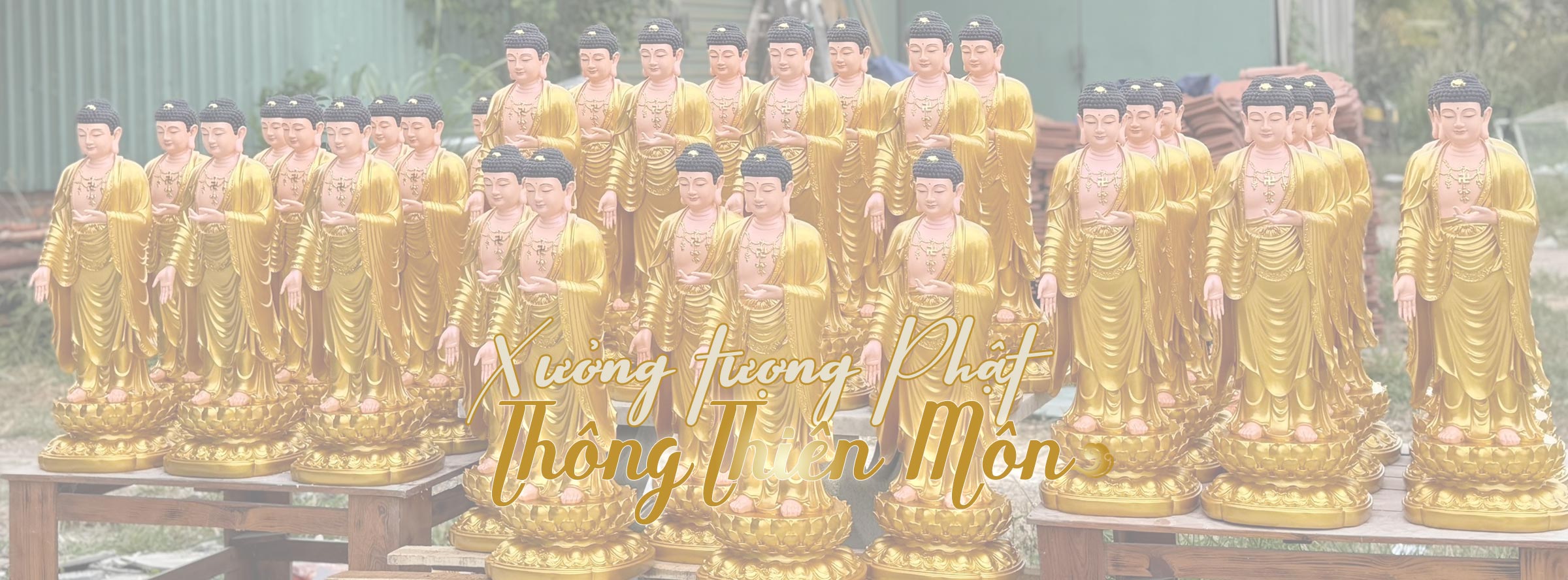 Xưởng tượng Phật THÔNG THIÊN MÔN sản xuất sỉ và lẻ Tượng Phật Cover Image