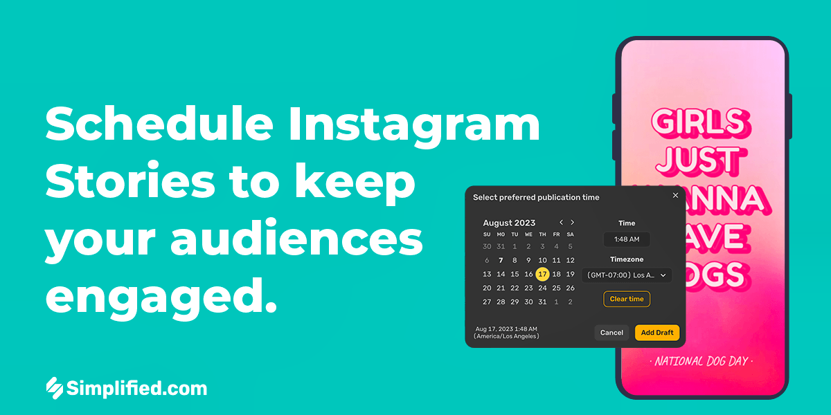 Schedule Instagram Stories | Streamline Content in Seconds