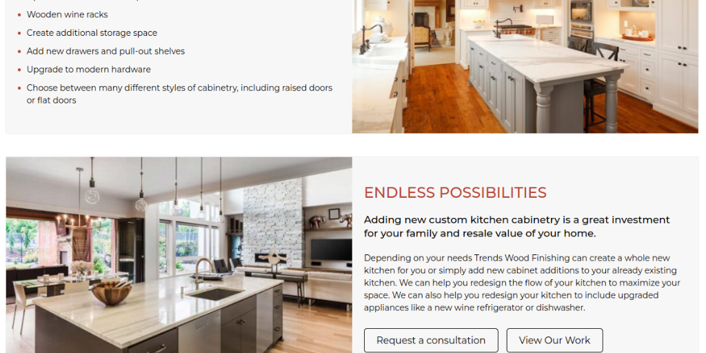 Kitchen Cabinet Services Burlington by Trends Wood Finishing Inc. - Infogram