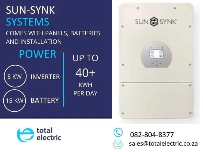 SunSynk 8kW 40kW Solar Hybrid Inverter- Total Electric