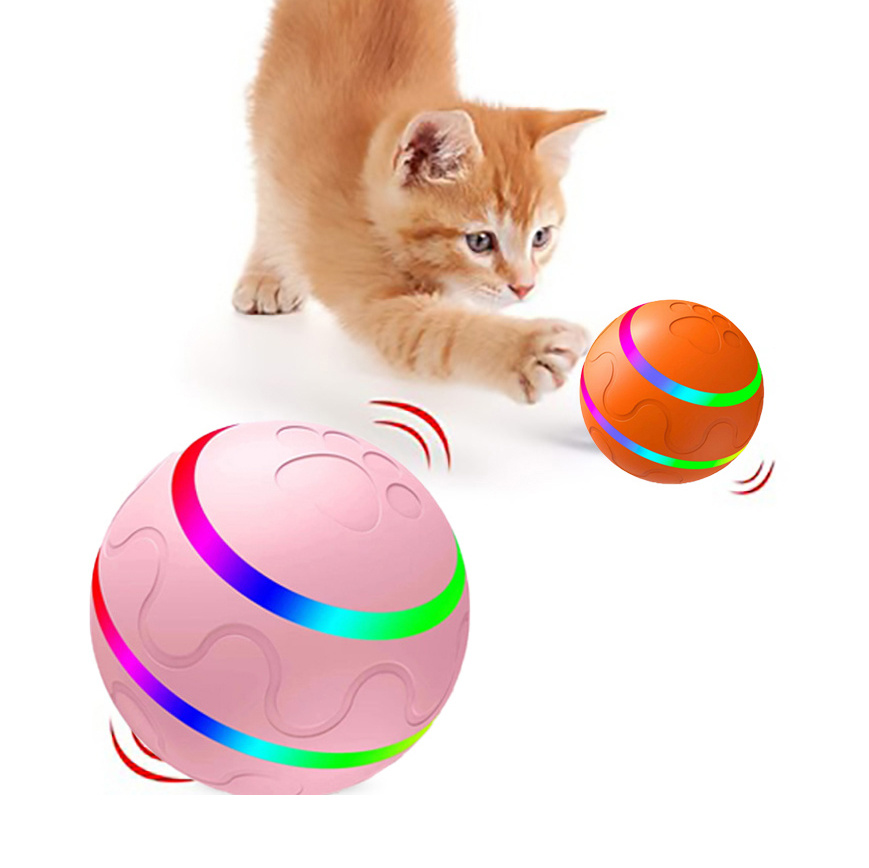 Pet Wicked Ball: USB Self-Rotating Toy for Cats & Dog - BarkOns