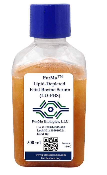 Optimal Lipid Depleted Fetal Bovine Serum LD-FBS-PurMa Biologics LLC.