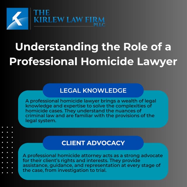Understanding the Role of a Professional Homicide Lawyer | PDF