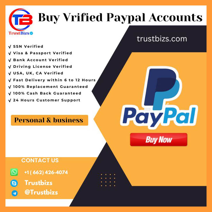 Buy Verified PayPal Accounts - 100% Safe,SSN,DV,USA,UK Acc