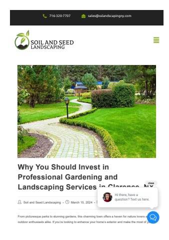 Why You Should Invest in Professional Gardening and Landscaping Services in Clarence, NY