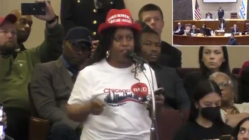 MAGA Hat-Wearing Chicago Woman Slams Dem. Mayor To His Face