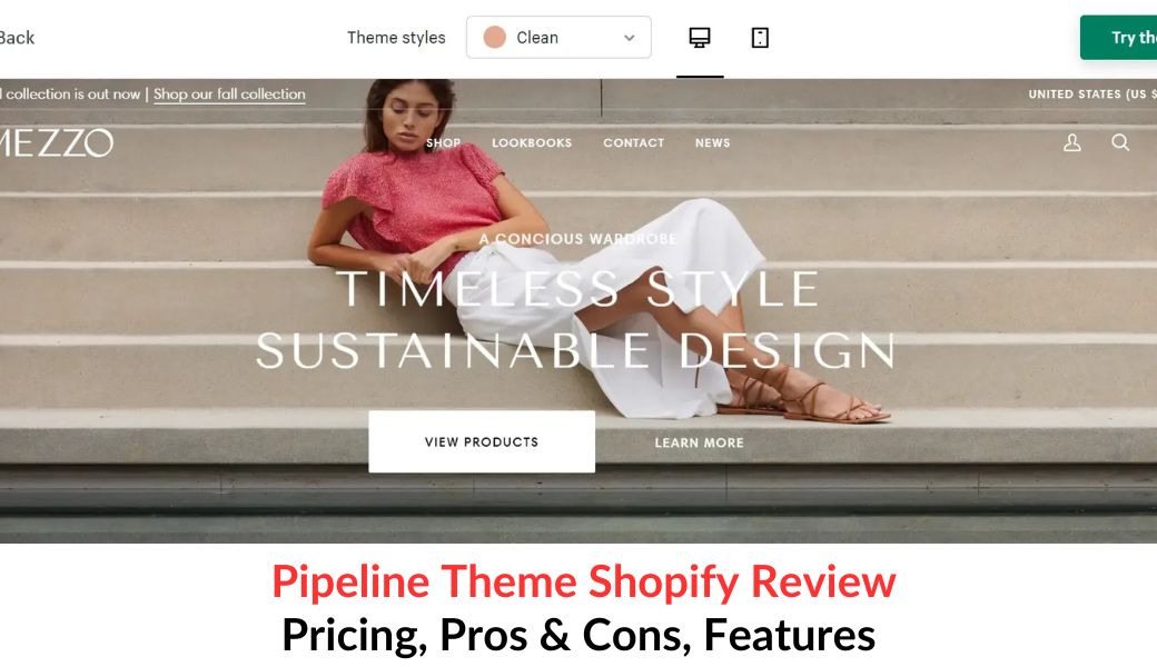 Pipeline Theme Shopify Review: Pricing, Pros & Cons, Features