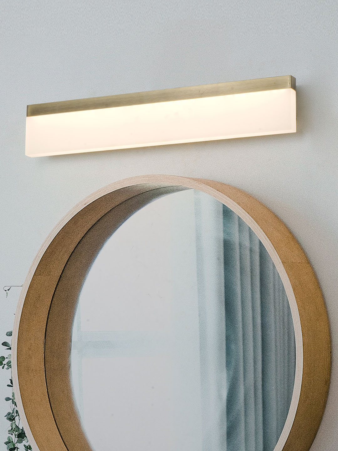 Modern 17 Inch Wide Rectangular Bar 18W Warm White LED Vanity Mirror Light