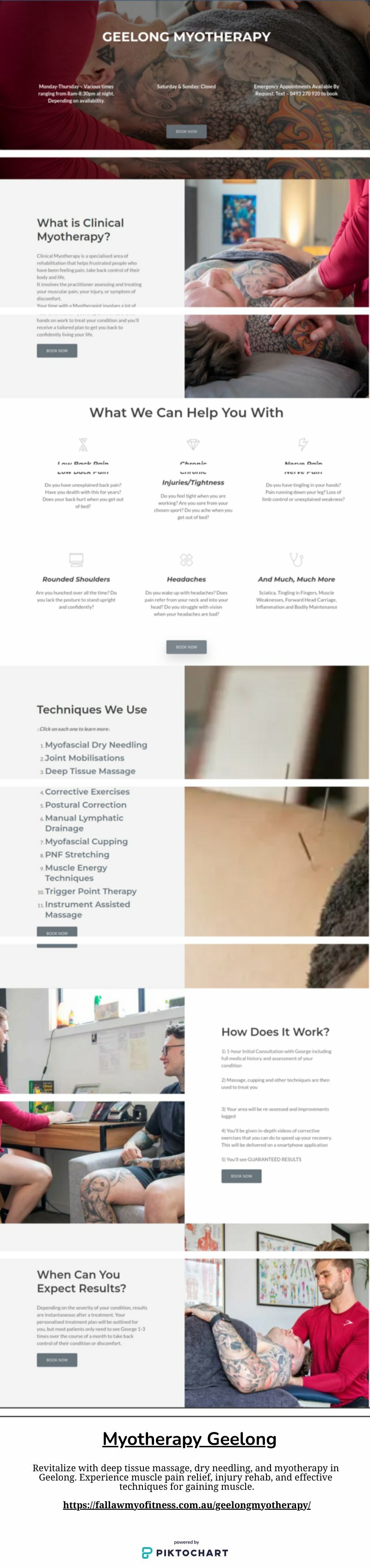 Myotherapy Geelong | Piktochart Visual Editor