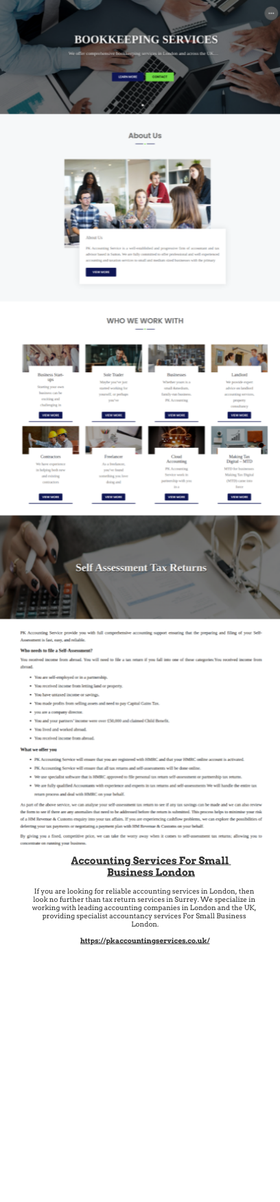 Accounting Services For Small Business London - by PK Accounting [Infographic]