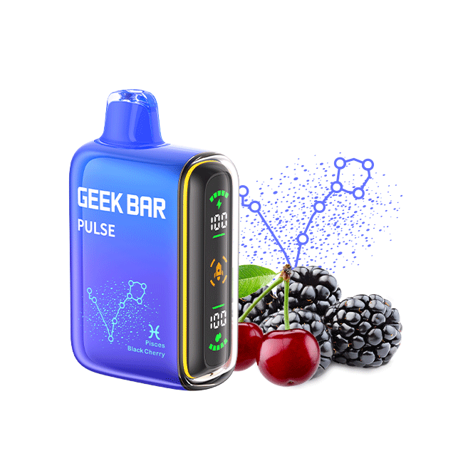 Black Cherry Geek Bar Pulse 15000 Puffs Disposable Vape